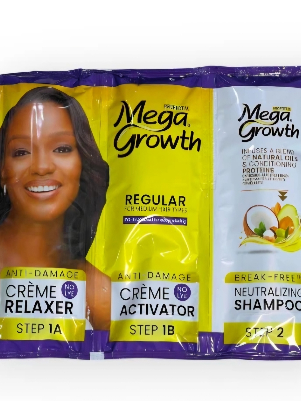 Mega Growth Anti-Damage Crème Relaxer & Activator Kit